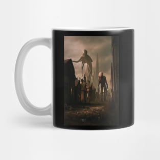 Aliens visit Earth . Mug